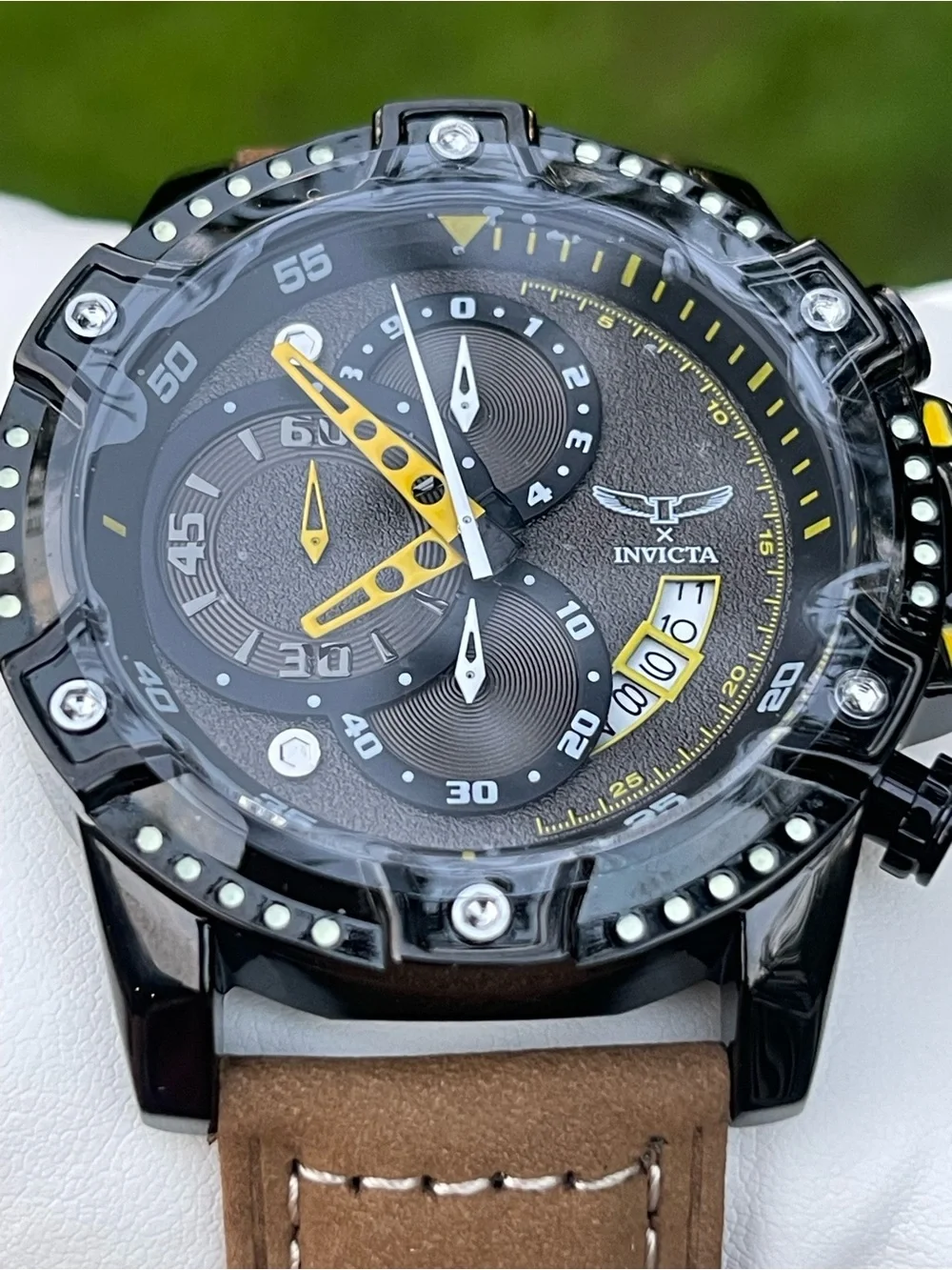 Invicta S1 Rally 1 by Invicta Men's Watch w/ Skeleton Dial - 50mm, Brown